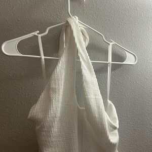 NWOT White Halter Neck Tank